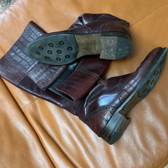 Oxford Tall Boots Moosto Italy Milano , sz 40